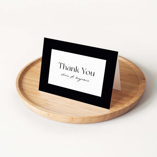 The Bold Border Personalized Thank You Card