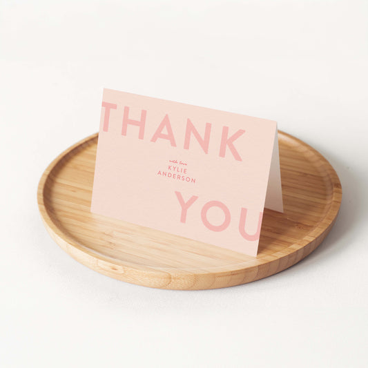 Bold Personalized Thank You Cards