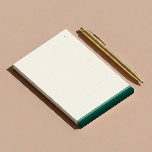 Elegant Green Personalized Notepad