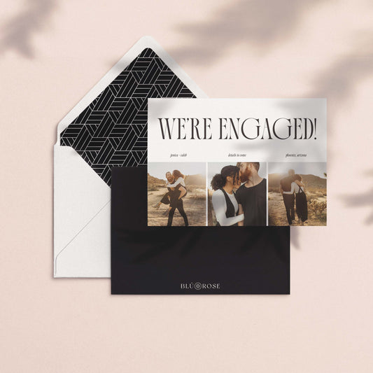 Minimal Engagement Announcement Cards