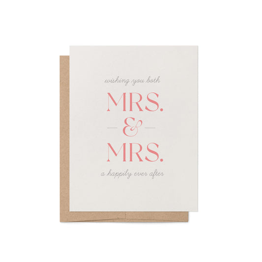 Mrs. + Mrs. Greeting Card
