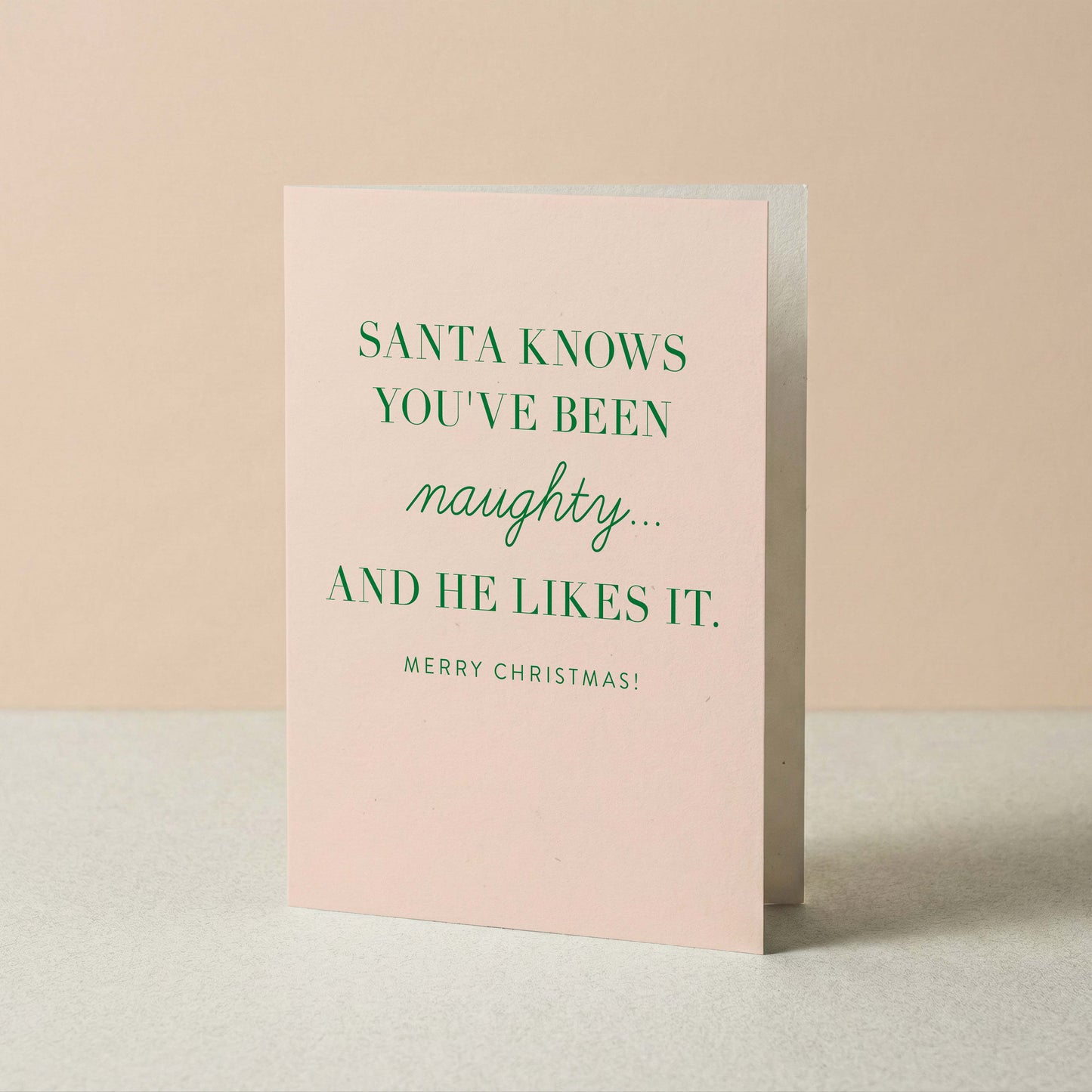 Naughty Christmas Greeting Card