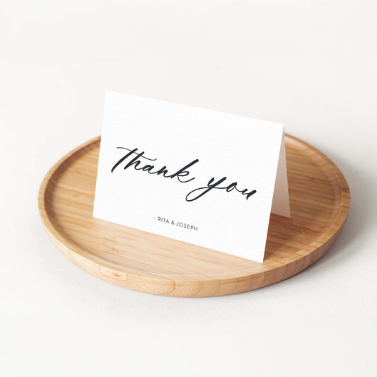Script Personalized Thank You Cards