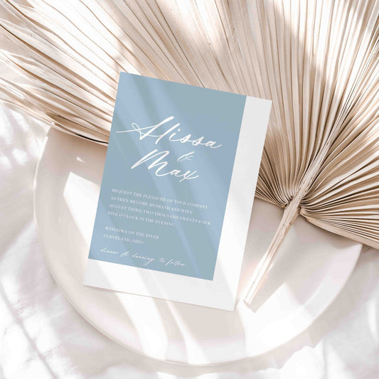Alissa Wedding Invitations - Blú Rose