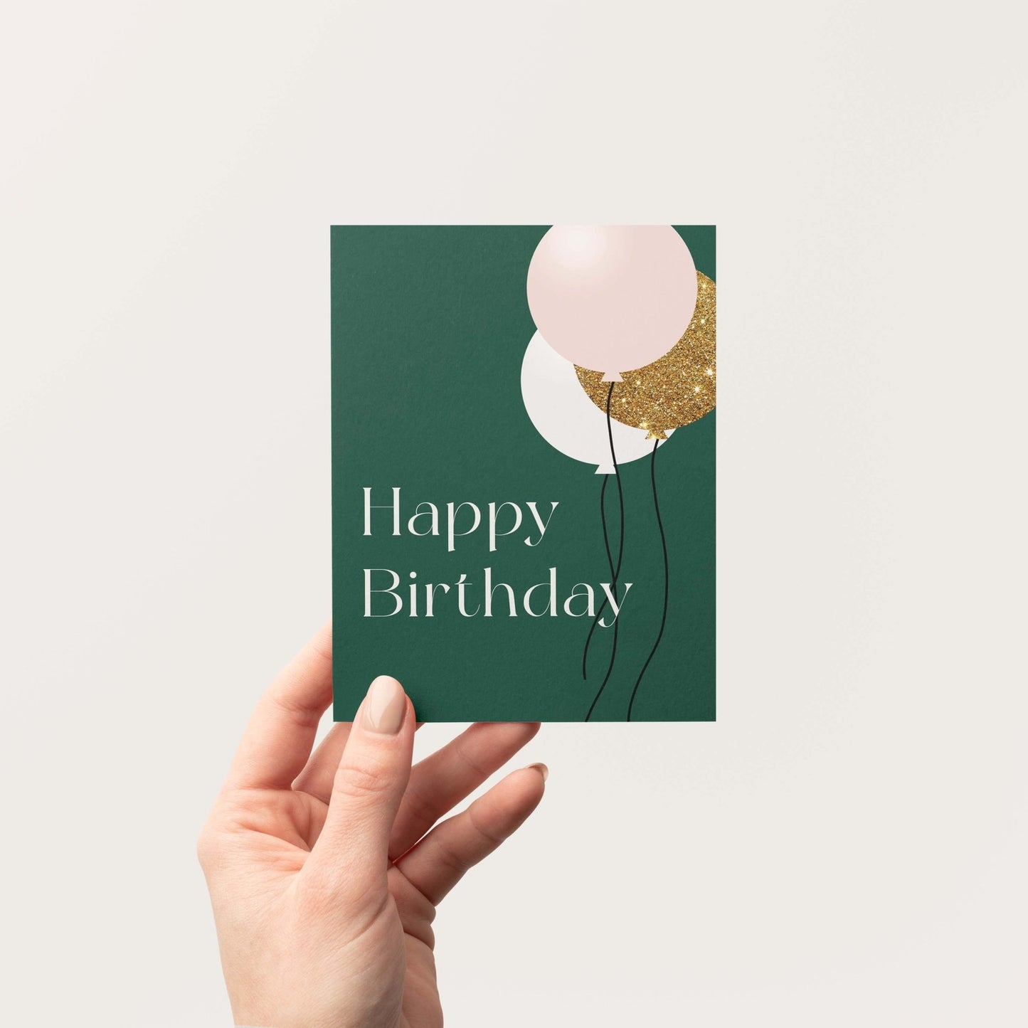 Birthday Balloons Greeting Card - Blú Rose