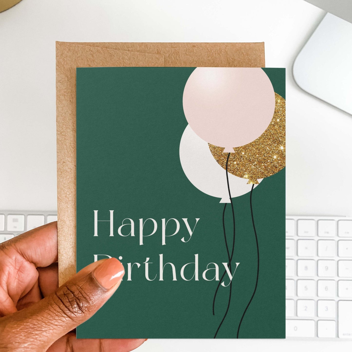 Birthday Balloons Greeting Card - Blú Rose