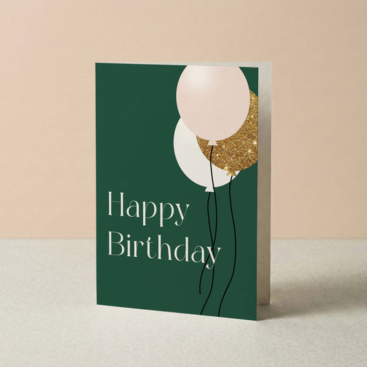 Birthday Balloons Greeting Card - Blú Rose