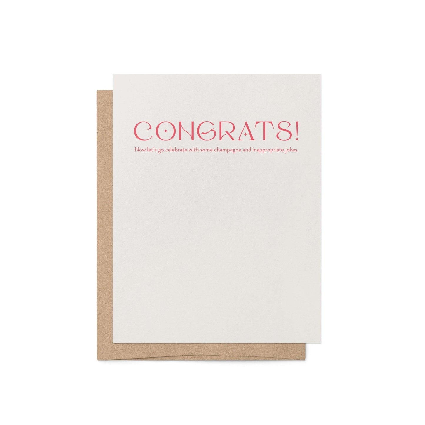 Champagne + Jokes Greeting Card - Blú Rose