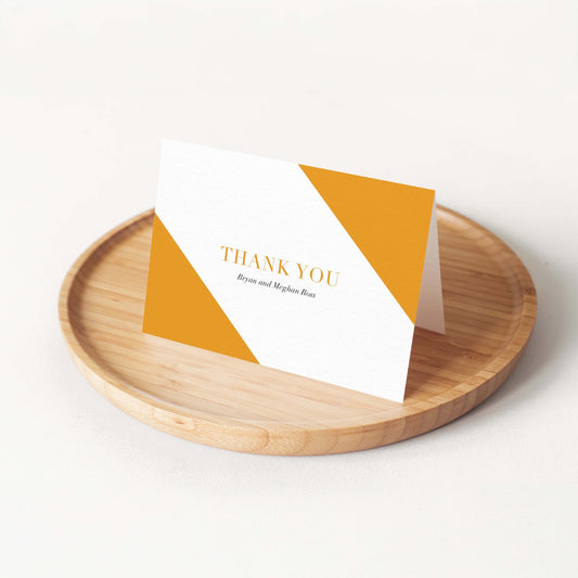 Color Block Personalized Thank You Cards - Blú Rose