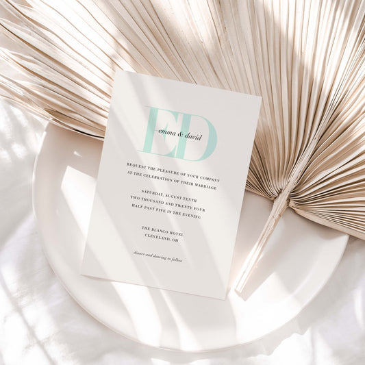 Emma Wedding Invitations - Blú Rose