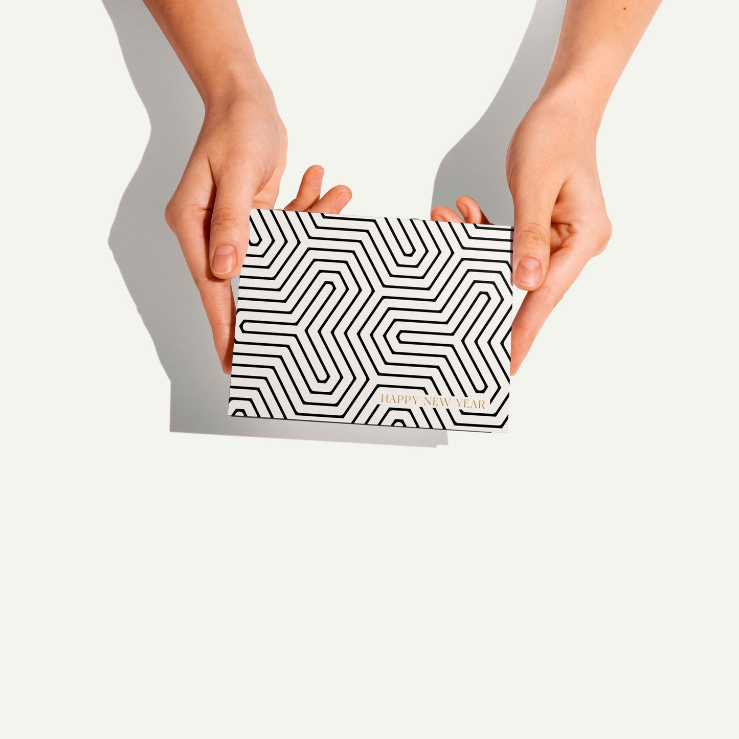 Geometric New Year Greeting Card - Blú Rose