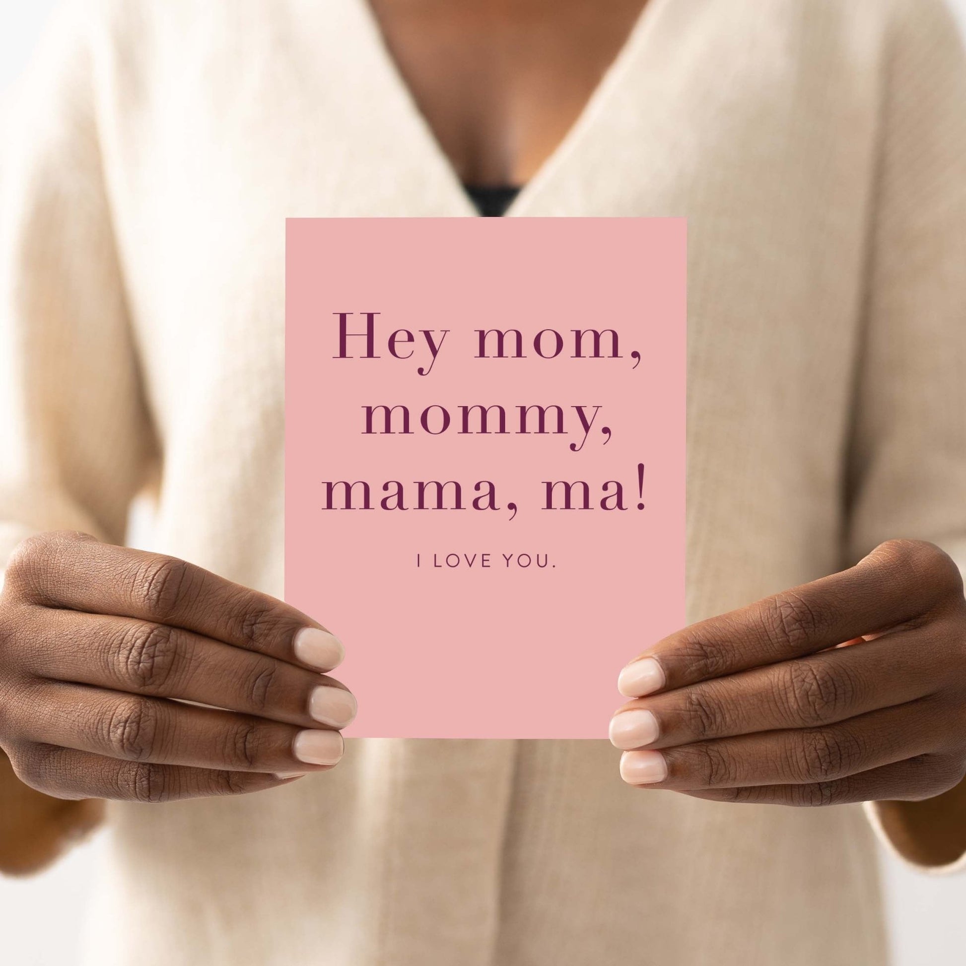Hey Mom Card - Blú Rose