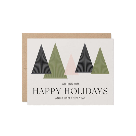 Holiday Trees Greeting Card - Blú Rose