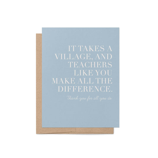It Takes a Village Greeting Card - Blú Rose