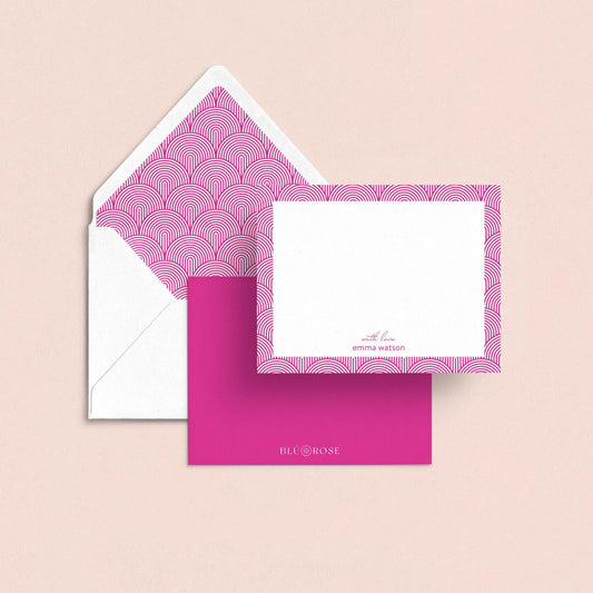 Lined Arches Monogram Stationery Set - Blú Rose