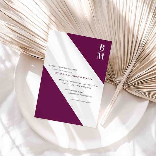 Meghan Wedding Invitations - Blú Rose