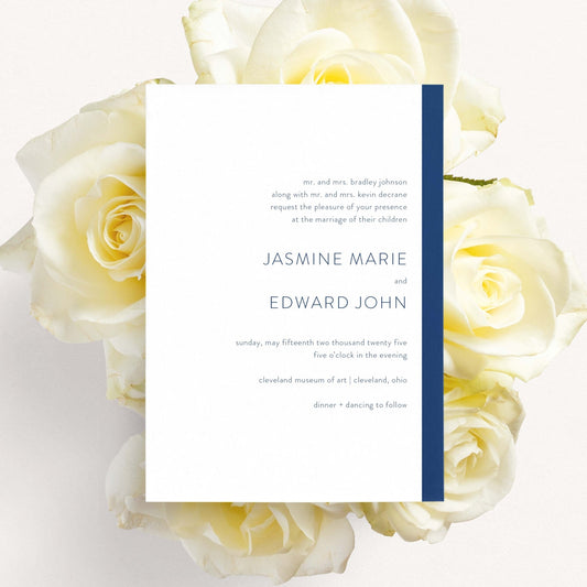 Modern Love Wedding Invitations - Blú Rose