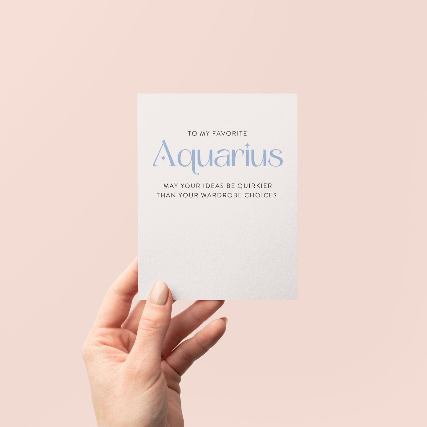 My Favorite Aquarius Birthday Card - Blú Rose