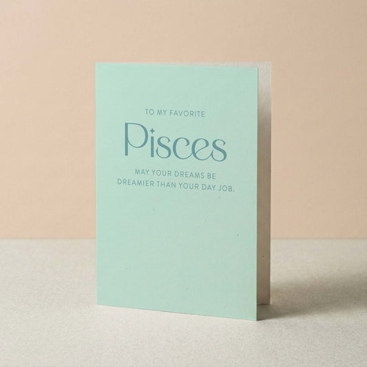 My Favorite Pisces Greeting Card - Blú Rose