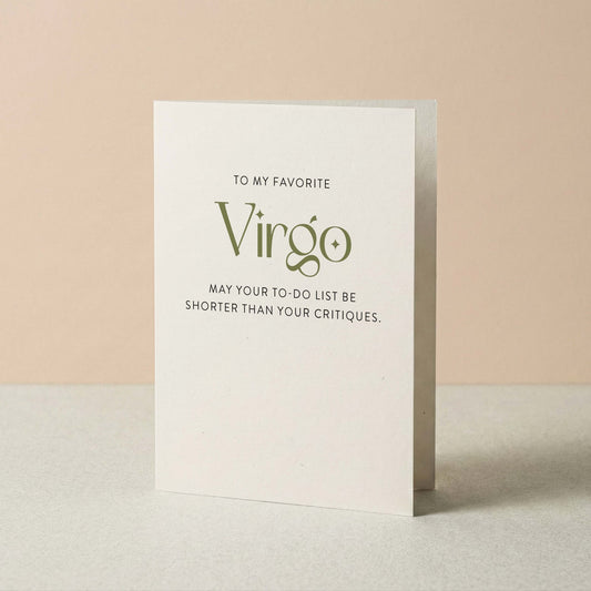 My Favorite Virgo Greeting Card - Blú Rose