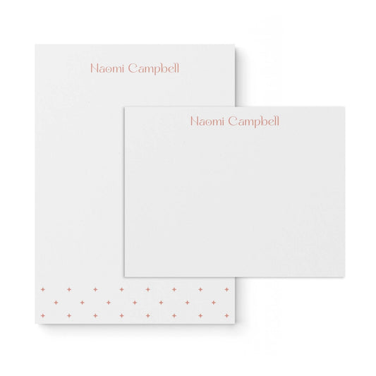 Naomi Notepad + Notecard Set - Blú Rose