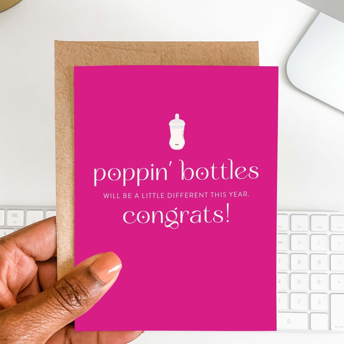 Poppin’ Bottles Card - Blú Rose