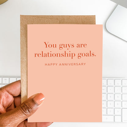 Relationship Goals Anniversary Card - Blú Rose