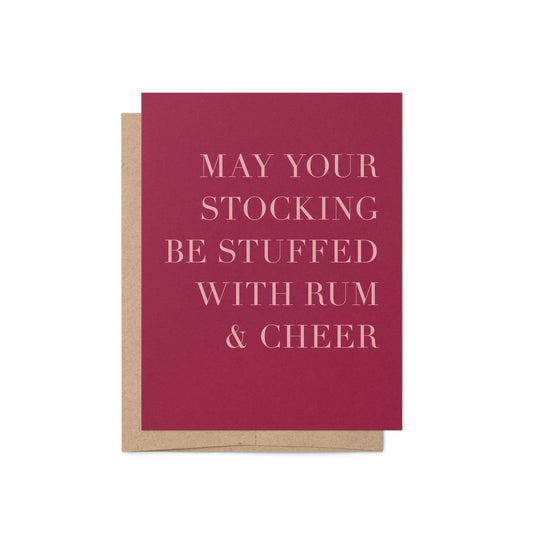 Rum + Cheer Greeting Card - Blú Rose