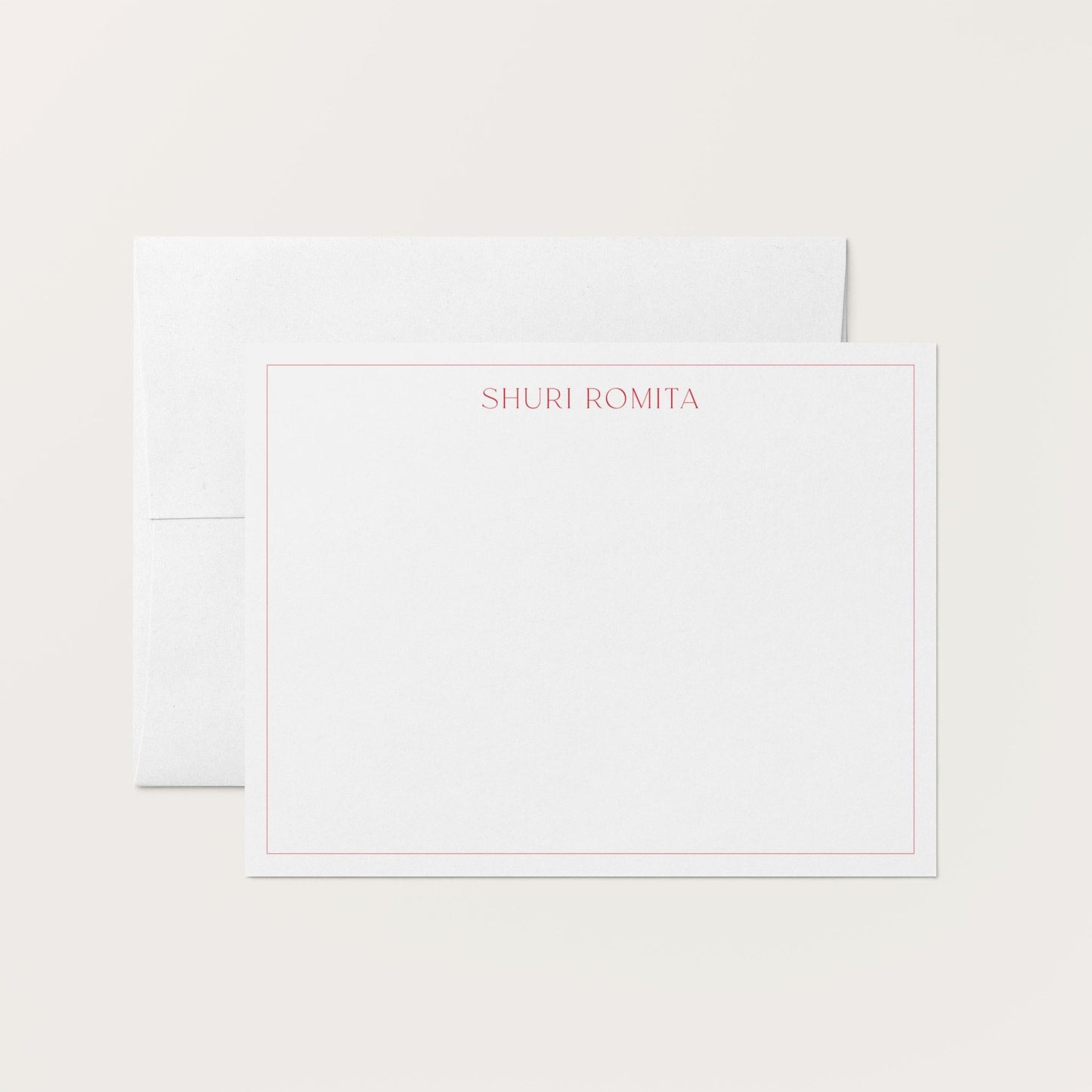 Skinny Border Notecards - Blú Rose