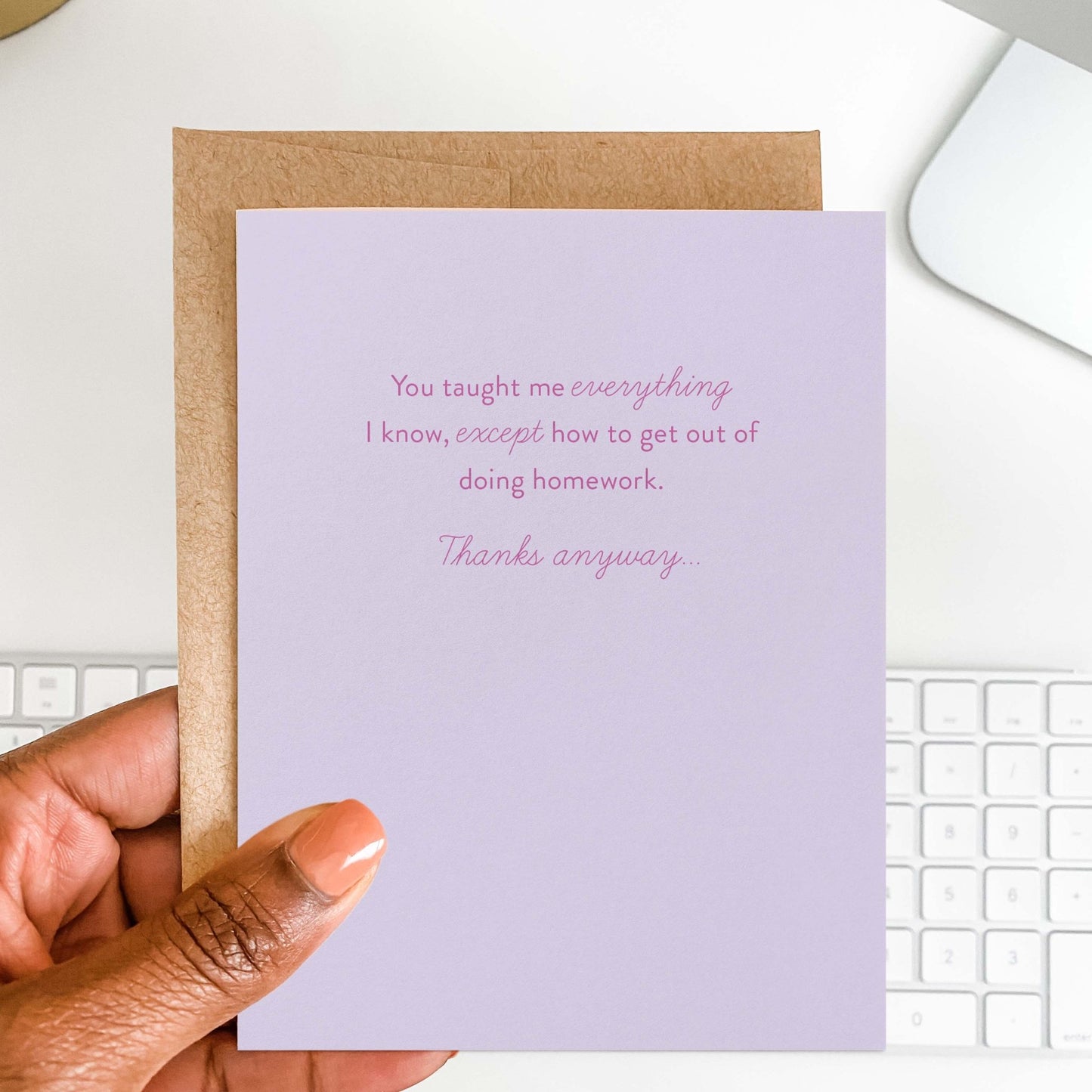 Taught Me Everything Greeting Card - Blú Rose