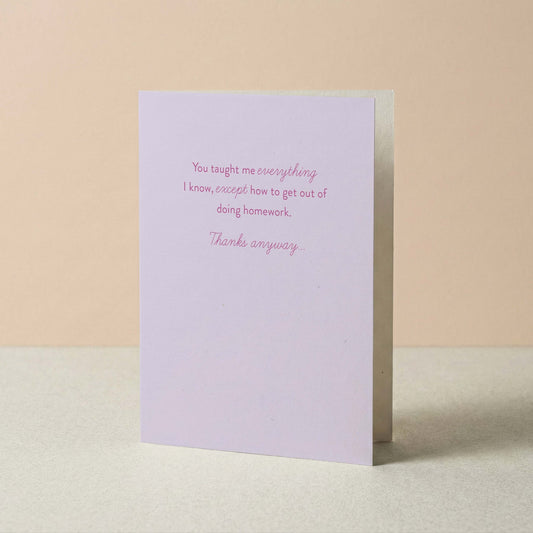 Taught Me Everything Greeting Card - Blú Rose