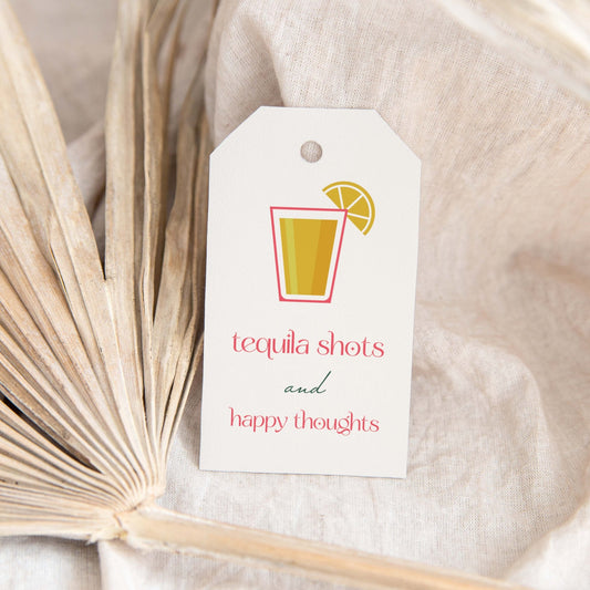 Tequila Shots Birthday Gift Tags - Blú Rose