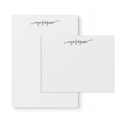 Acheila Notepad + Notecard Set - Blú Rose