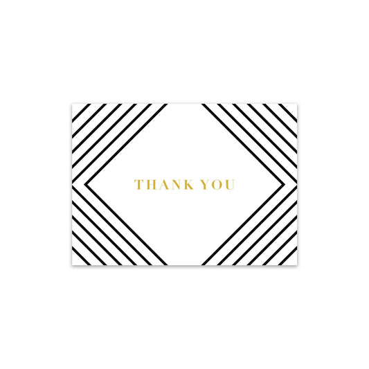 Art Deco Thank You Card - Blú Rose