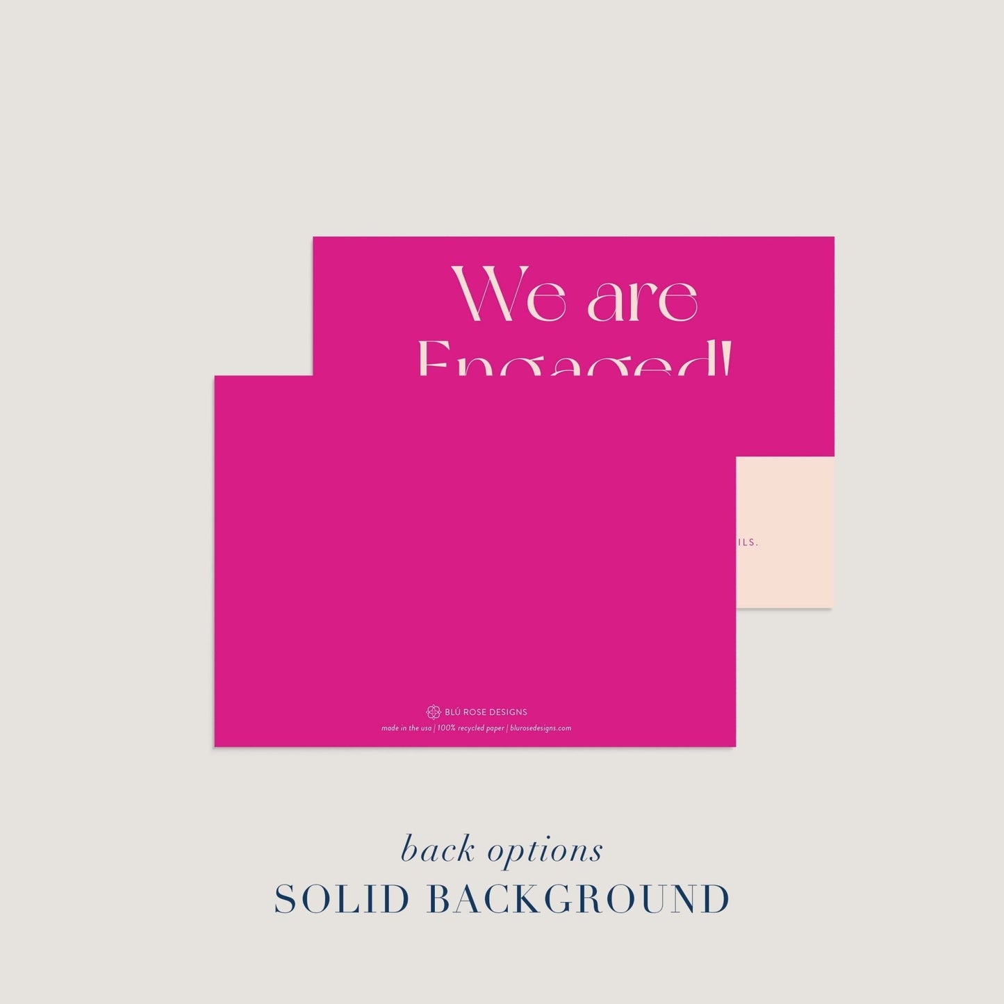 Aubrey Engagement Cards - Blú Rose