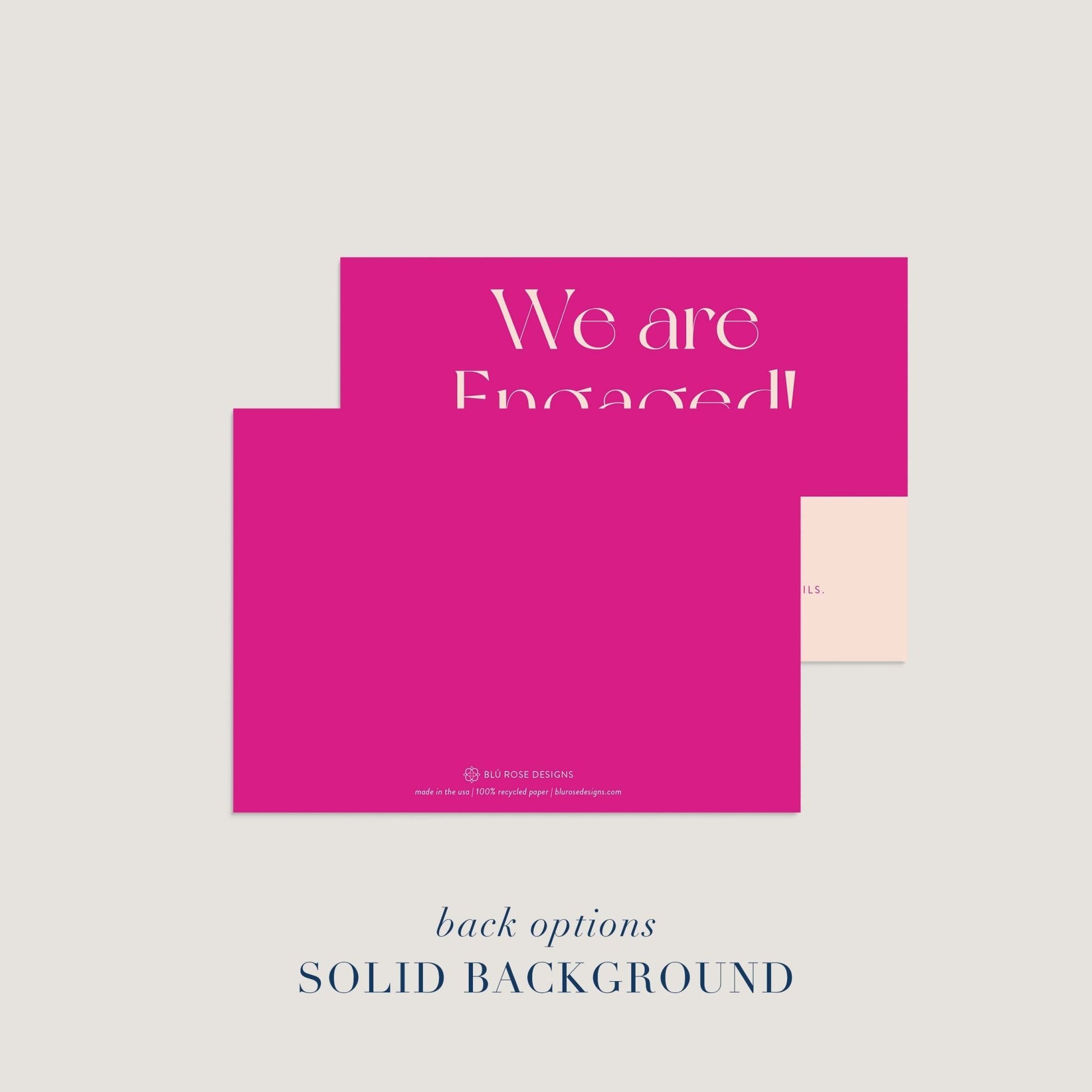 Aubrey Engagement Cards - Blú Rose
