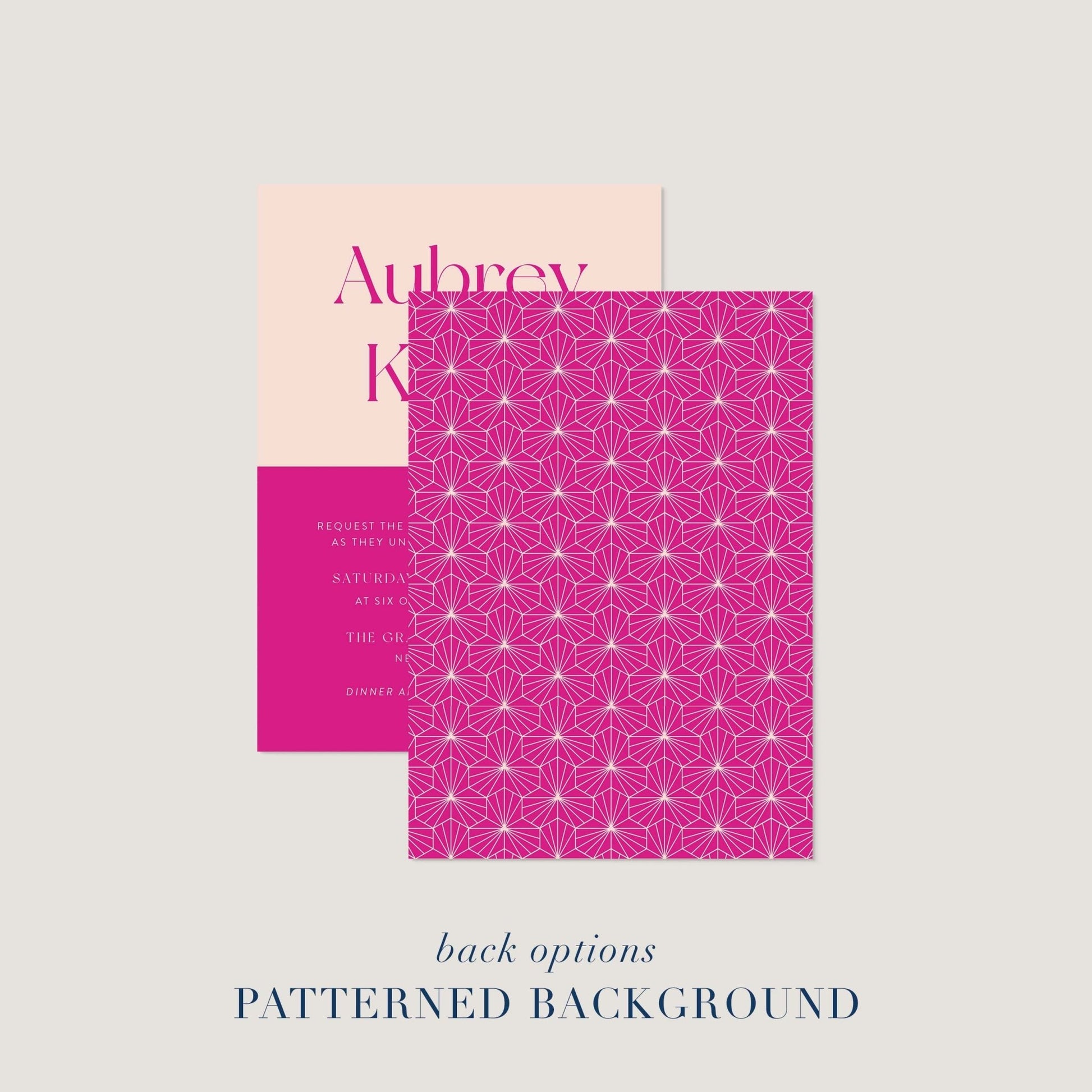 Aubrey Wedding Invitations - Blú Rose