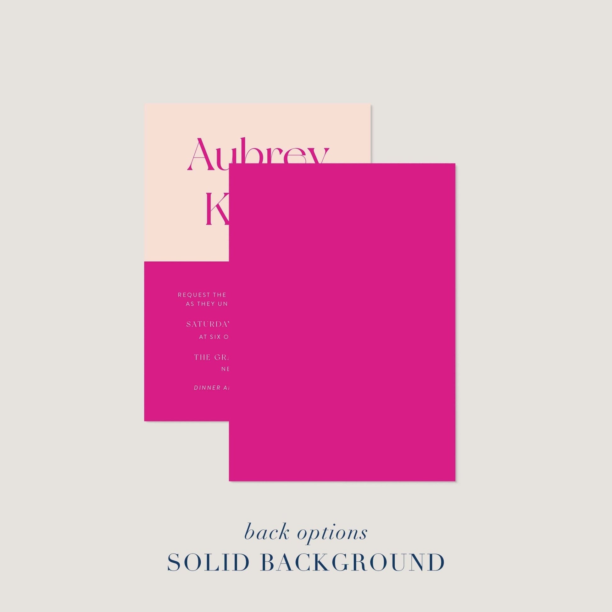 Aubrey Wedding Invitations - Blú Rose