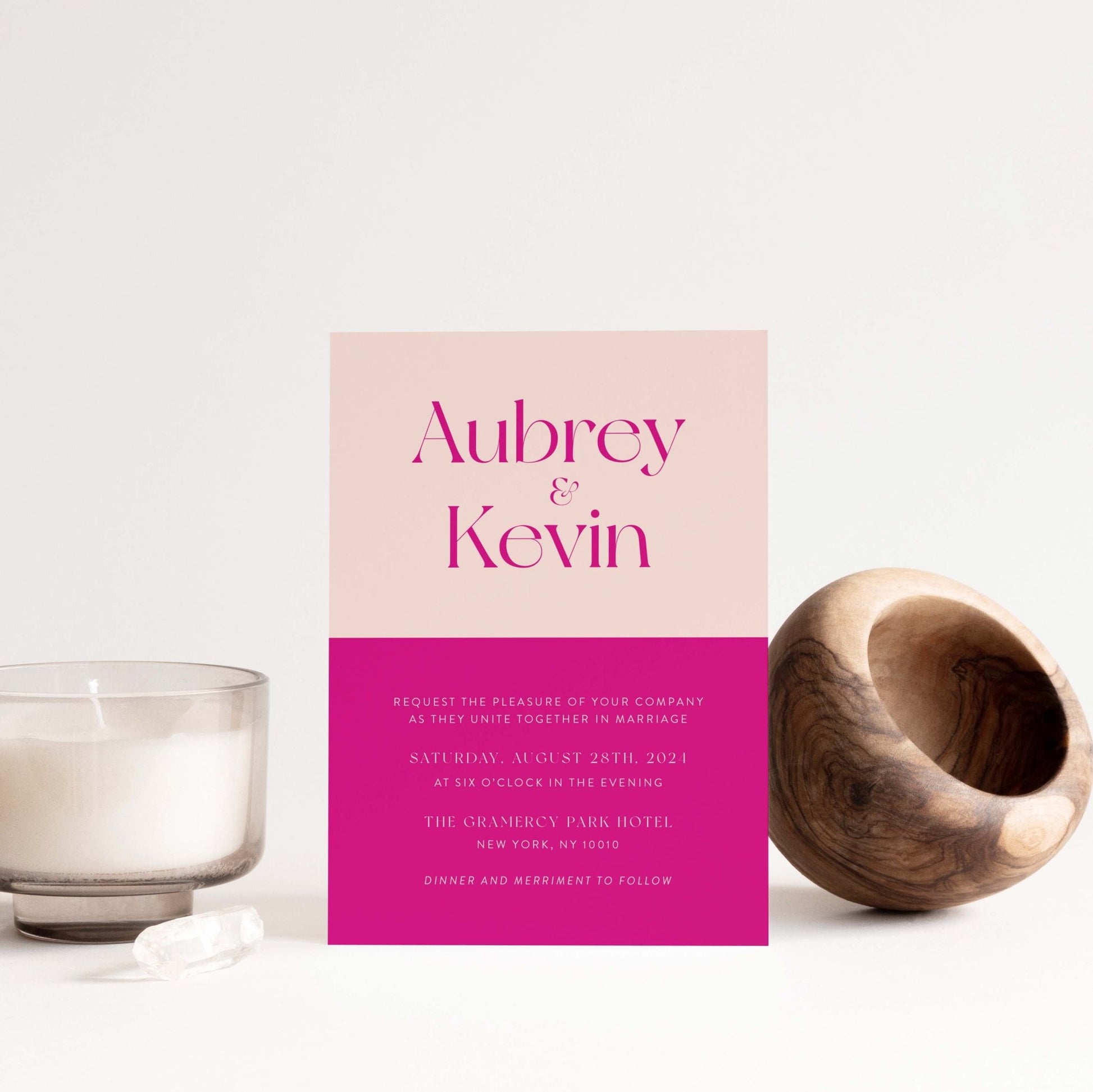 Aubrey Wedding Invitations - Blú Rose