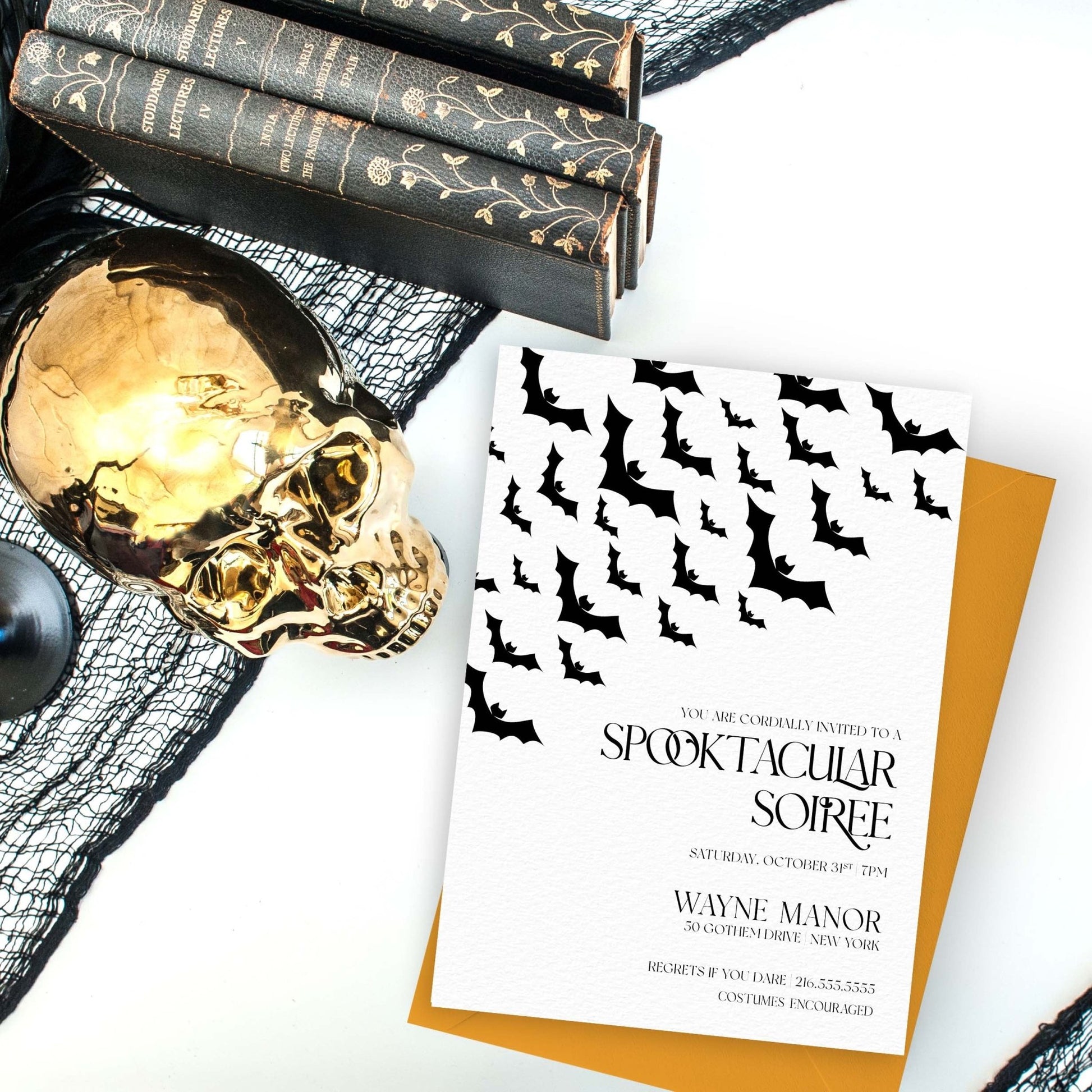 Bats Halloween Invitations - Blú Rose