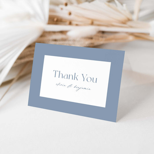 Bold Border Thank You Card - Blú Rose