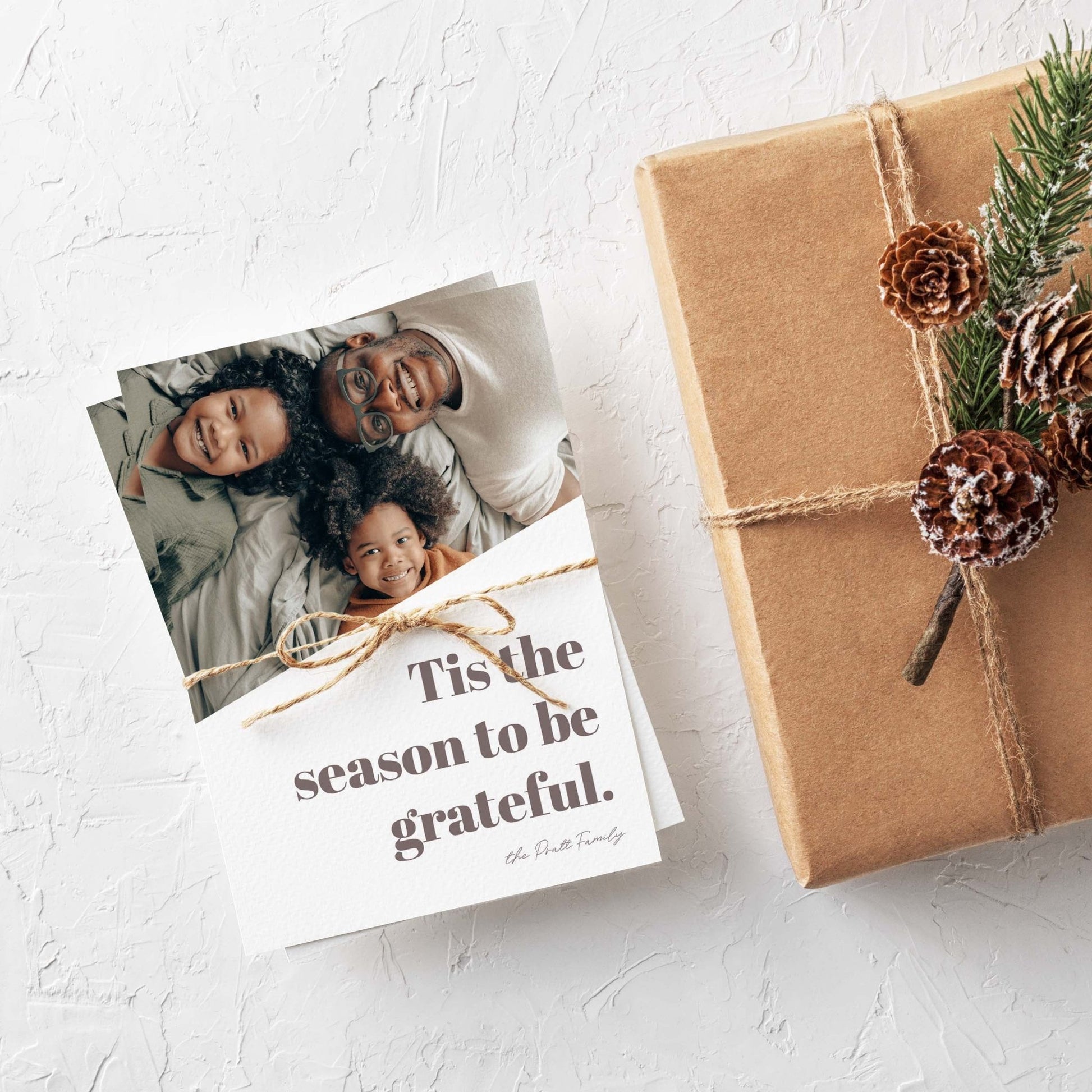 Bold Letters Photo Holiday Cards - Blú Rose