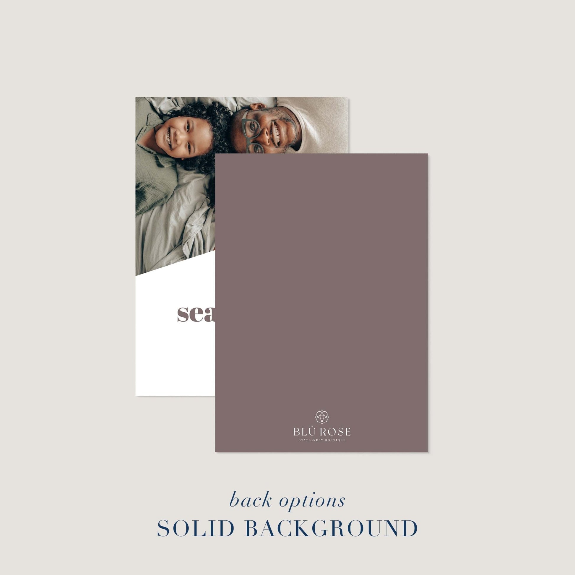 Bold Letters Photo Holiday Cards - Blú Rose