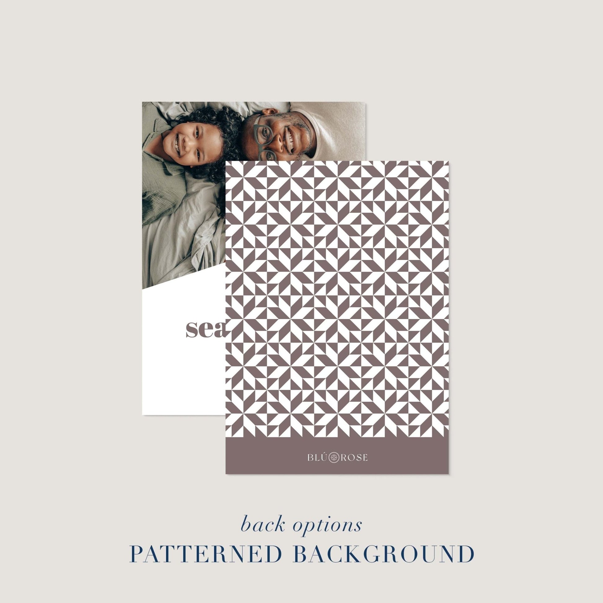 Bold Letters Photo Holiday Cards - Blú Rose