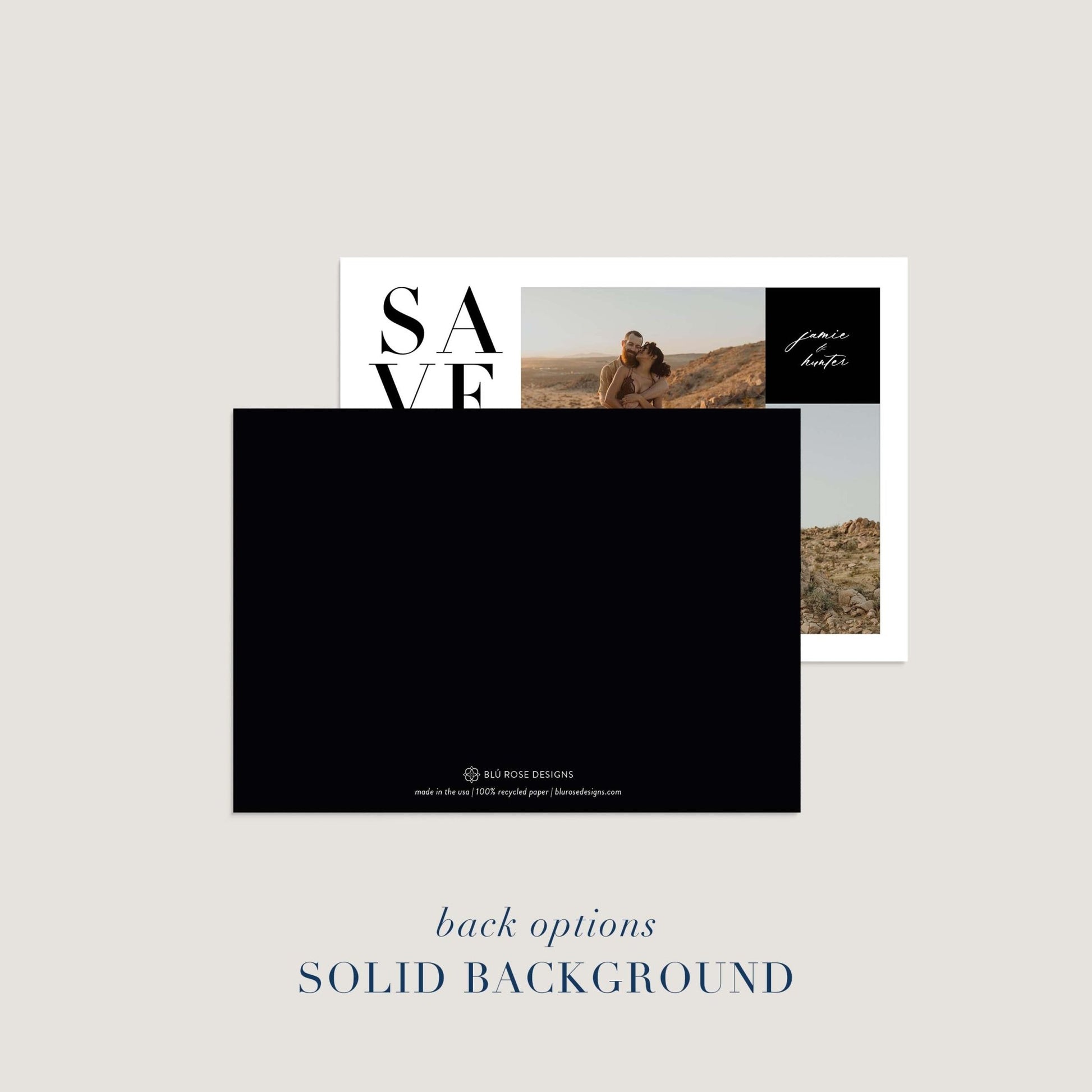 Bold News Save the Dates - Blú Rose