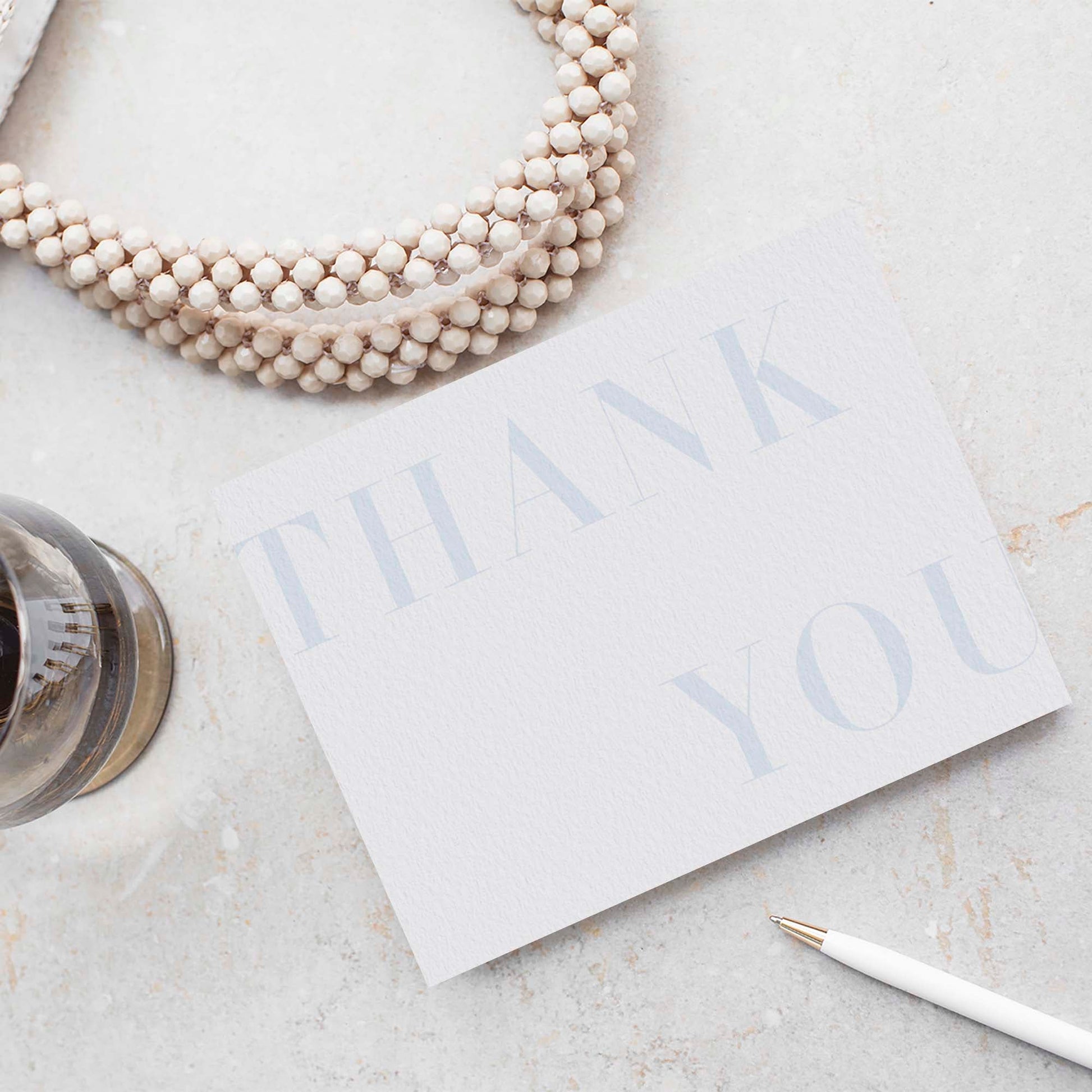 Bold Thank You Card - Blú Rose