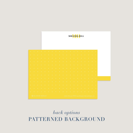 Bottom Color Bar Notecards - Blú Rose