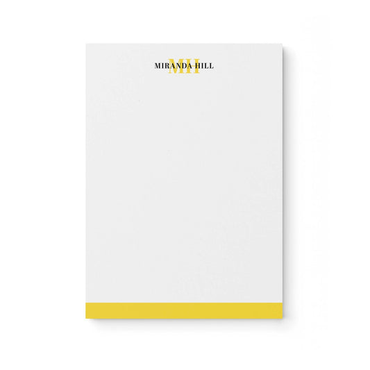 Bottom Color Bar Notepad - Blú Rose