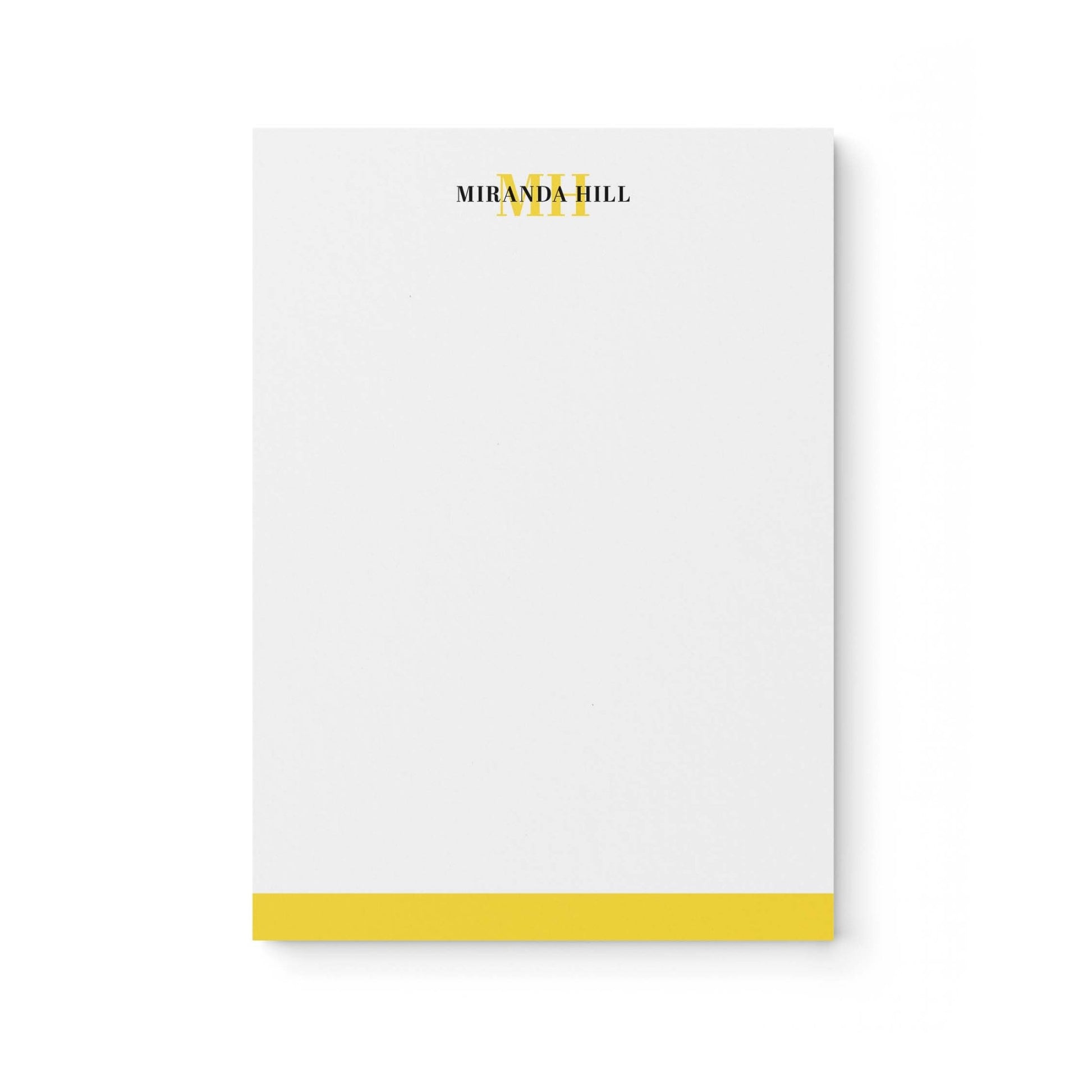 Bottom Color Bar Notepad + Notecard Set - Blú Rose