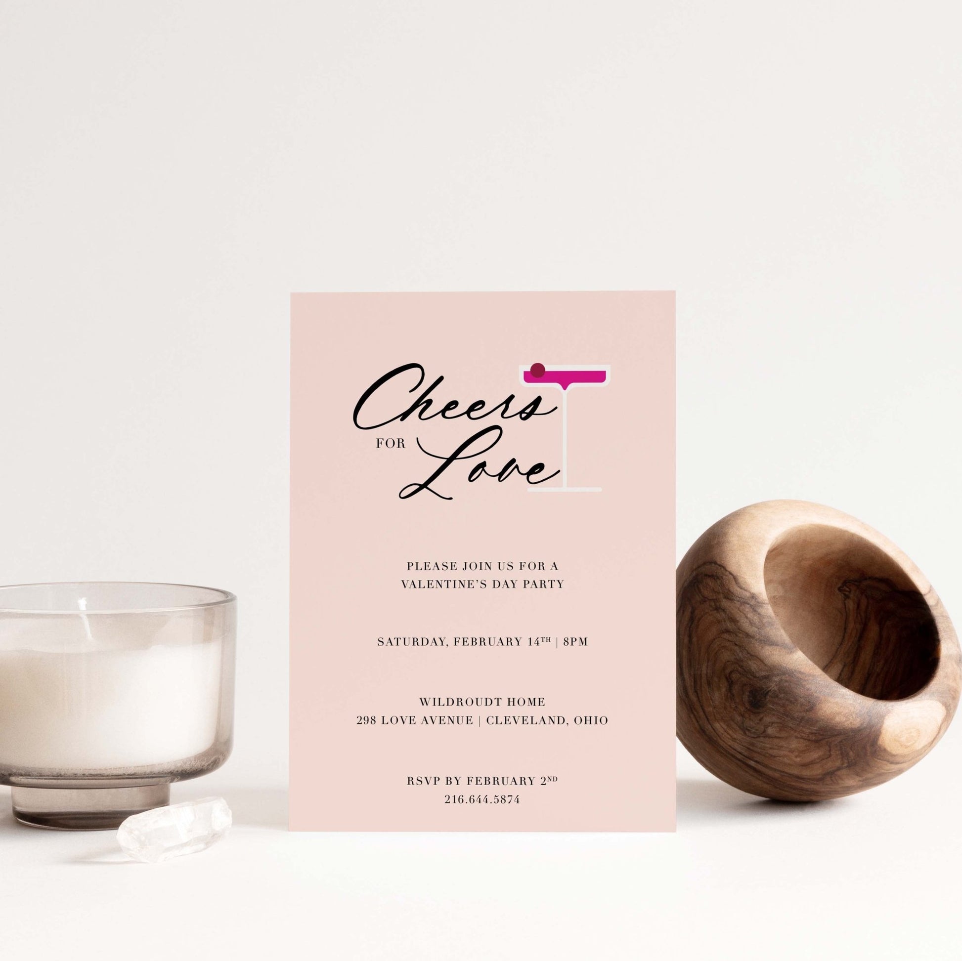 Cheers for Love Invitations - Blú Rose